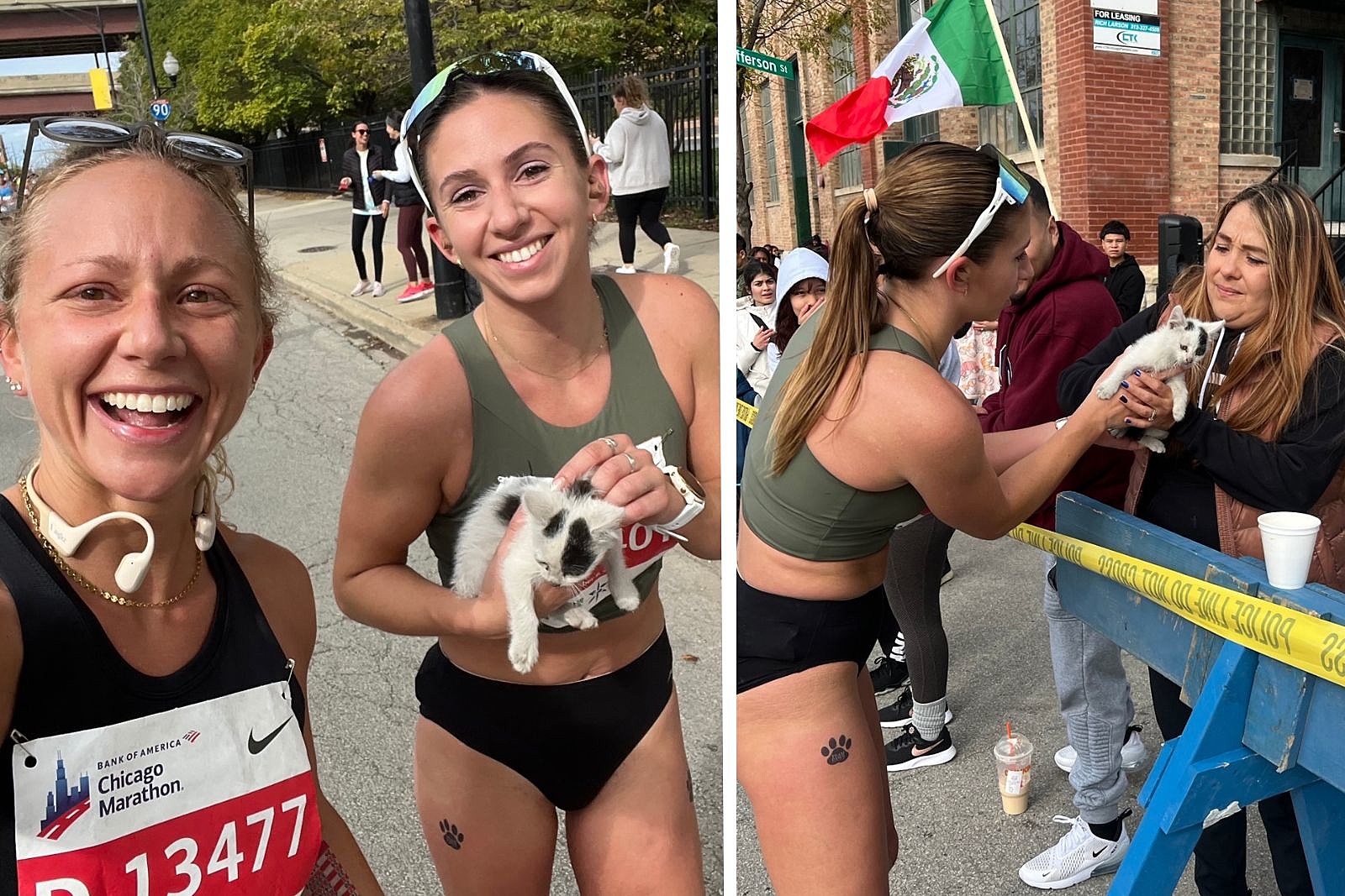 Chicago Marathon Runner Rescues Frightened Kitten Mid-Race