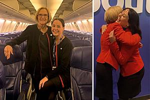 Surprise Encounter: Southwest Flight Attendants Are Family