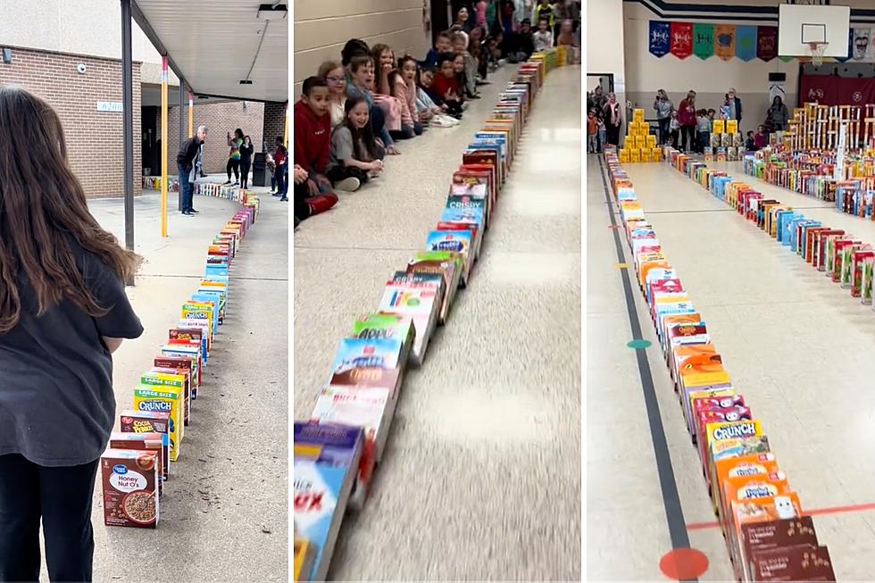North Carolina Students' Cereal Collection Goes Viral After Stunt