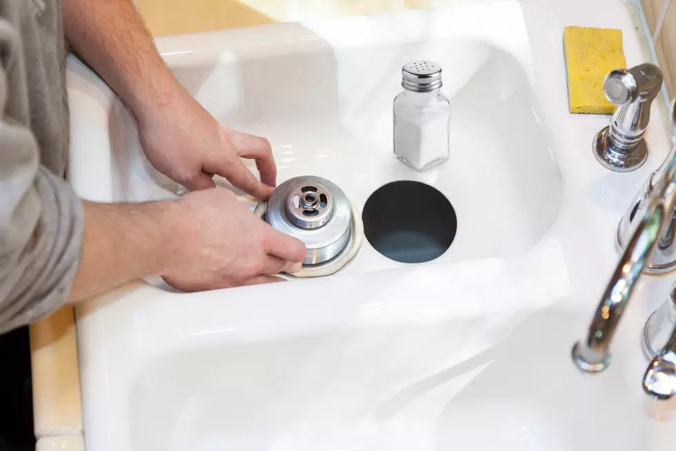Salt poured into garbage disposal