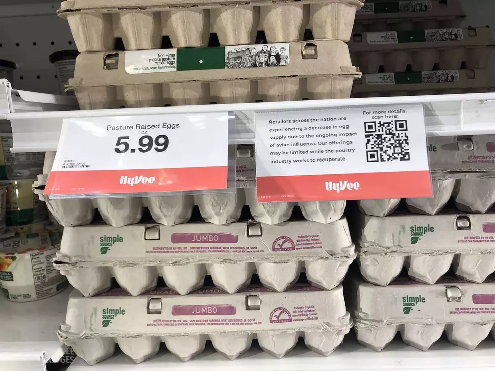 Eggs inside a grocery store