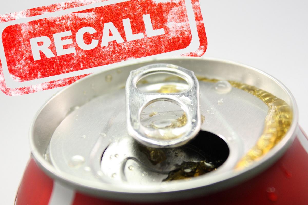 Assembly line at bottling plant