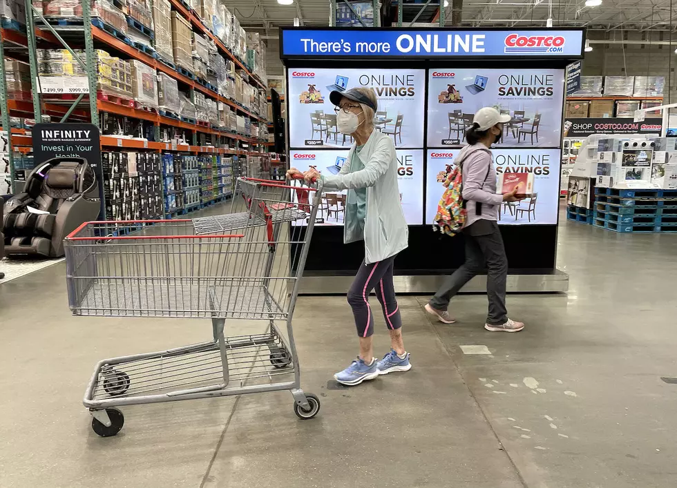 Shoppers inside Costco