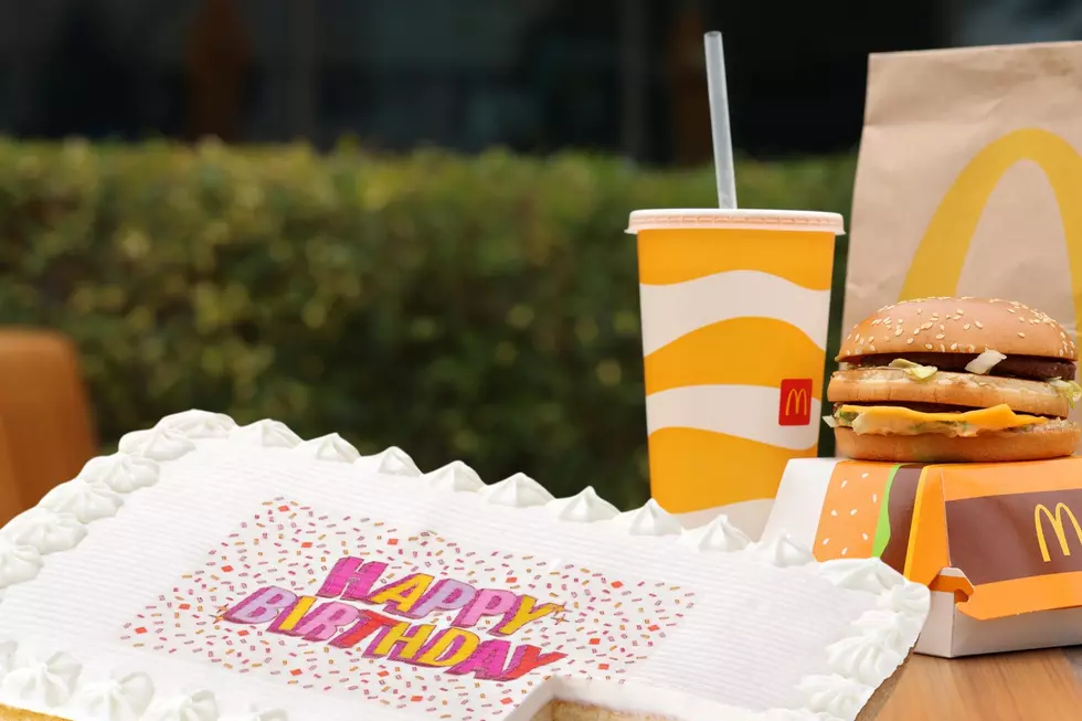 Birthday cake and meal at McDonald's