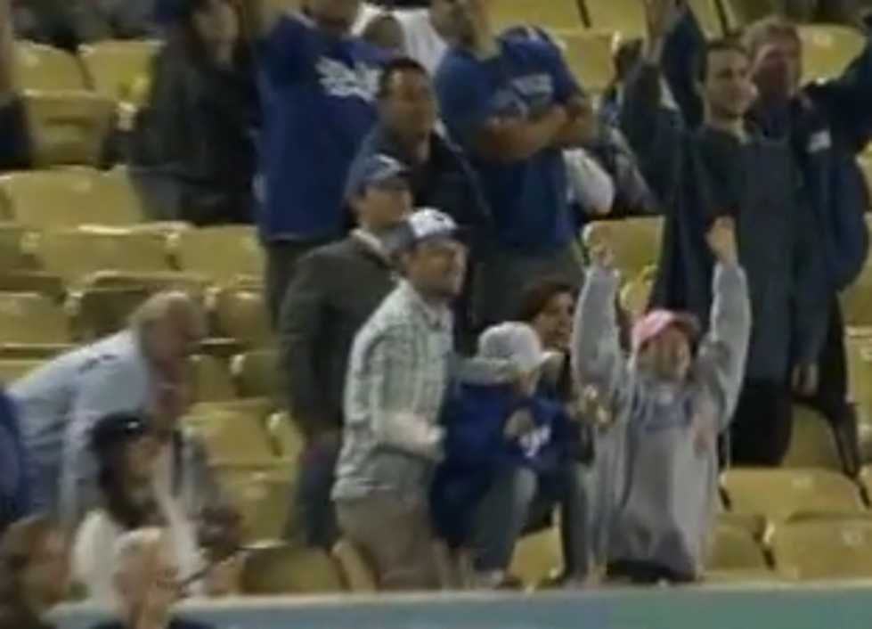 Dad Drops Daughter At Dodgers Game [Video]