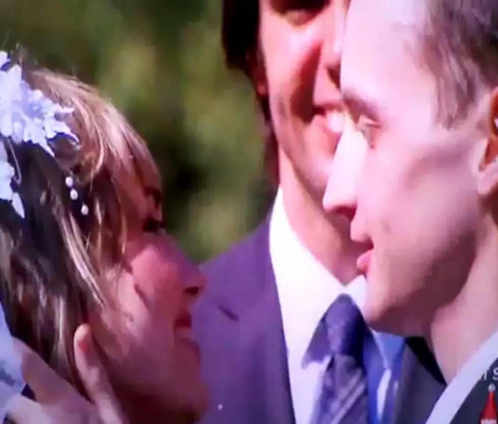 Married Couple Kiss For First Time On Wedding Day [Video]