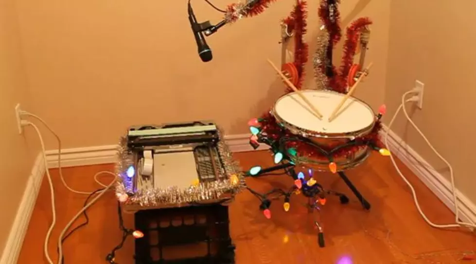 Watch A Scanner And Robot Perform ‘Little Drummer Boy’ [Video]