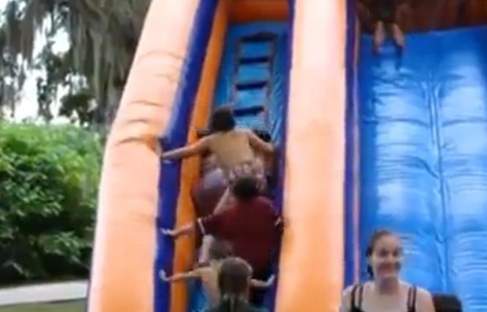 Woman Falls And Slips Down Steps Of Waterslide – Fail [Video]