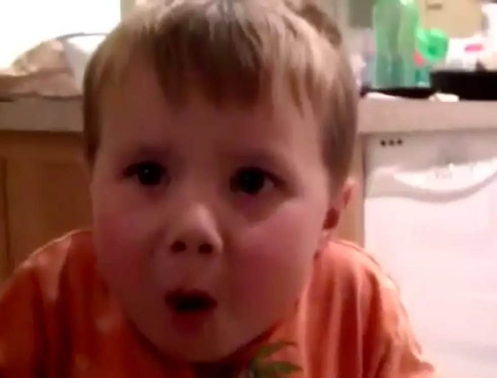 Watch This Three Year Old&#8217;s Reaction While Eating An Atomic Warhead [Video]