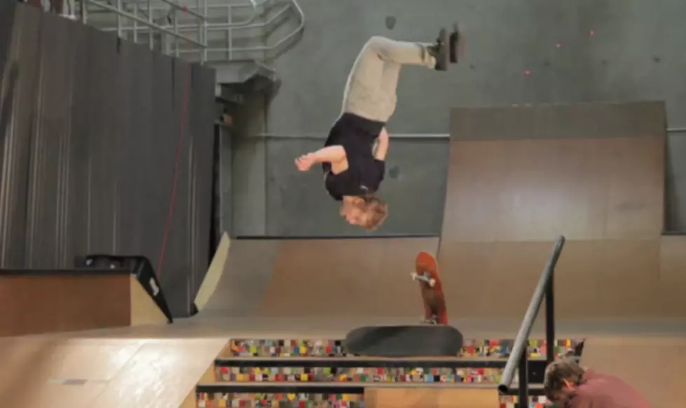 Skateboarder Cuts A Backflip Using Two Boards [Video]