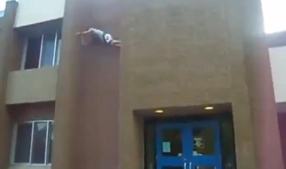 Building Climber Falls From Two Stories For Your Epic Fail Of The Day [Video]