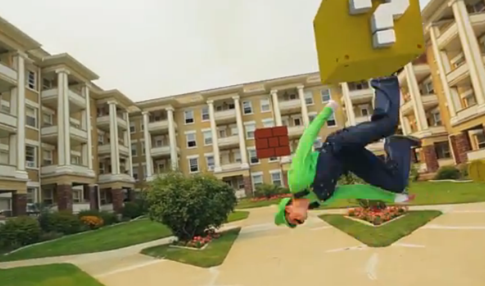 Stuntmen Perform Live Action Super Mario Bros. Themed Parkour Run [Video]