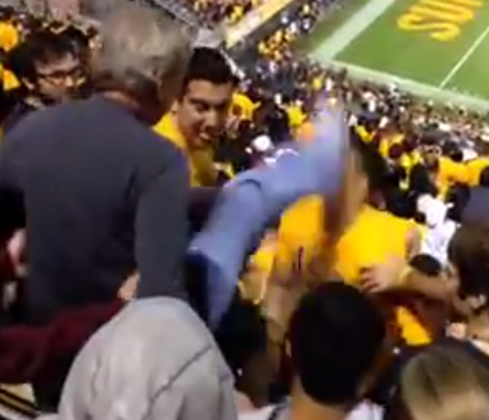 Old Man Kicks ASU Fan In The Face [NSFW Video]