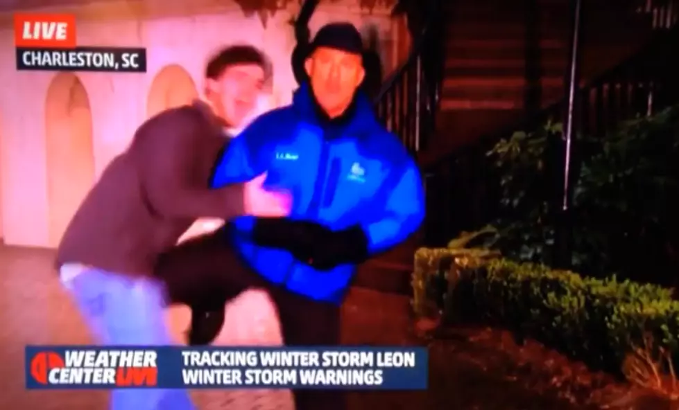 The Weather Channel&#8217;s Jim Cantore Knees College Student In The Groin During Broadcast [Video]