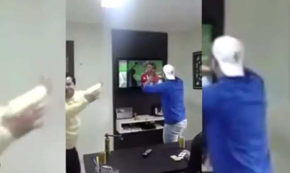 Brazilian Soccer Fan Breaks Television After Chile&#8217;s Missed Penalty Kick [Video]