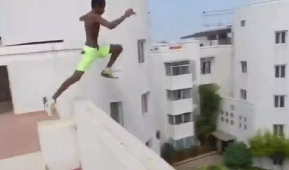 Guy Jumps Off 5 Story Building Into Pool Below…And Lives [Video]