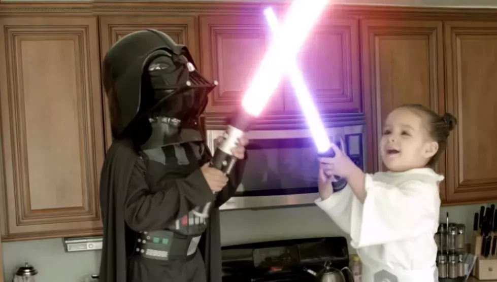 Baby Darth Vader & Baby Leia Battle It Out For Last Cupcake [Video]