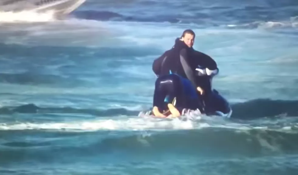 Australian Surfer Mick Fanning Gets Attacked By Two Sharks [Video]