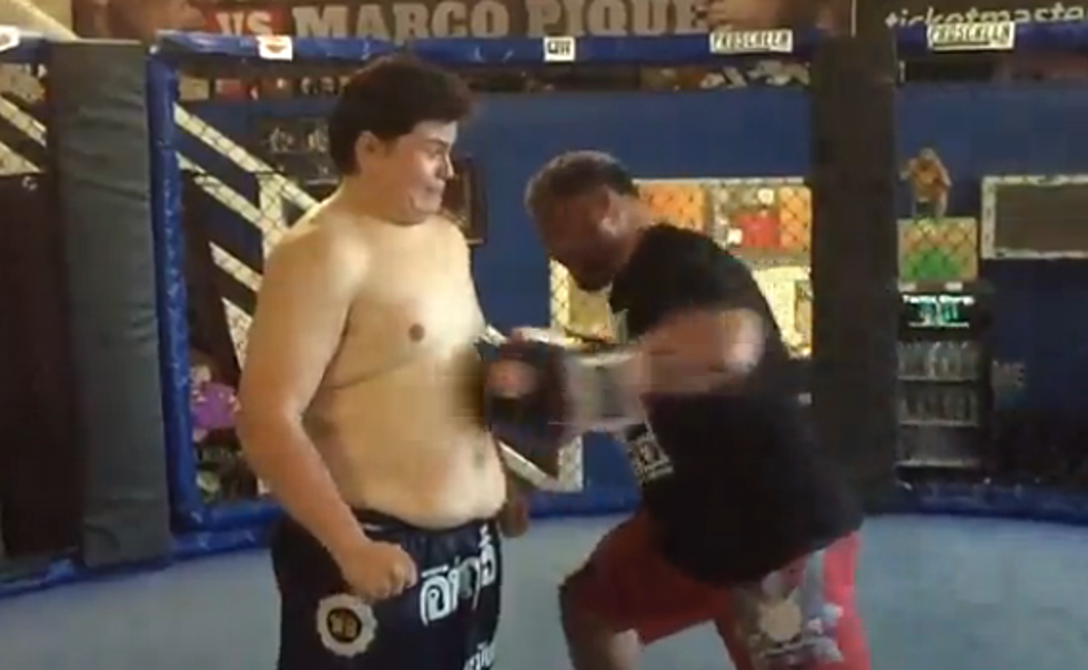 Young Man Laughs Off Punch From UFC Fighter [Video]