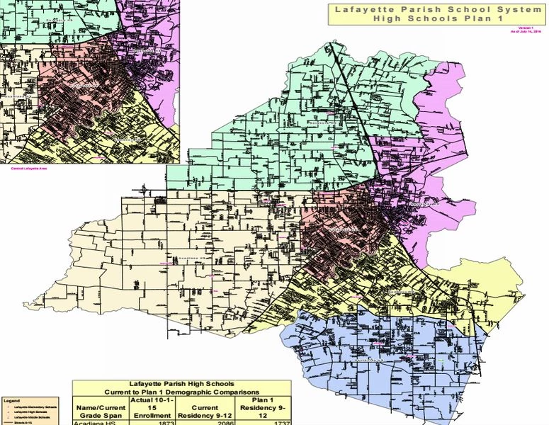 New School Zone Maps For Lafayette Parish Schools   School Zone Crop 