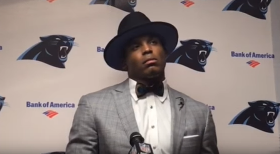 Cam Newton’s Post-Game Press Conference Is Short But Not Sweet [VIDEO]