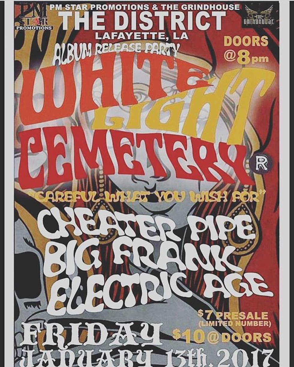 White Light Cemetery New Album Release Party January 13th