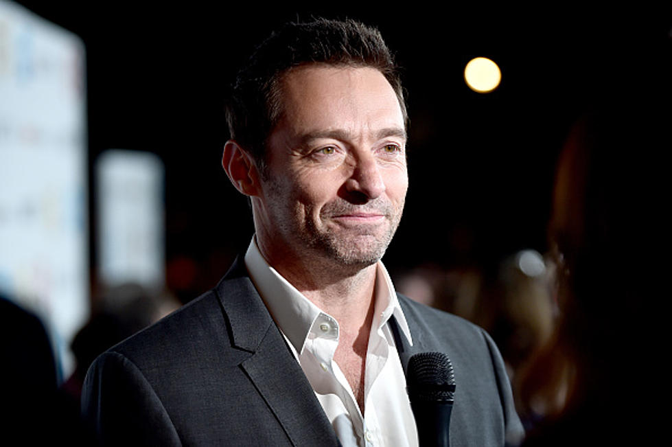 Hugh Jackman Recognizes Former Student At Press Event [Video]