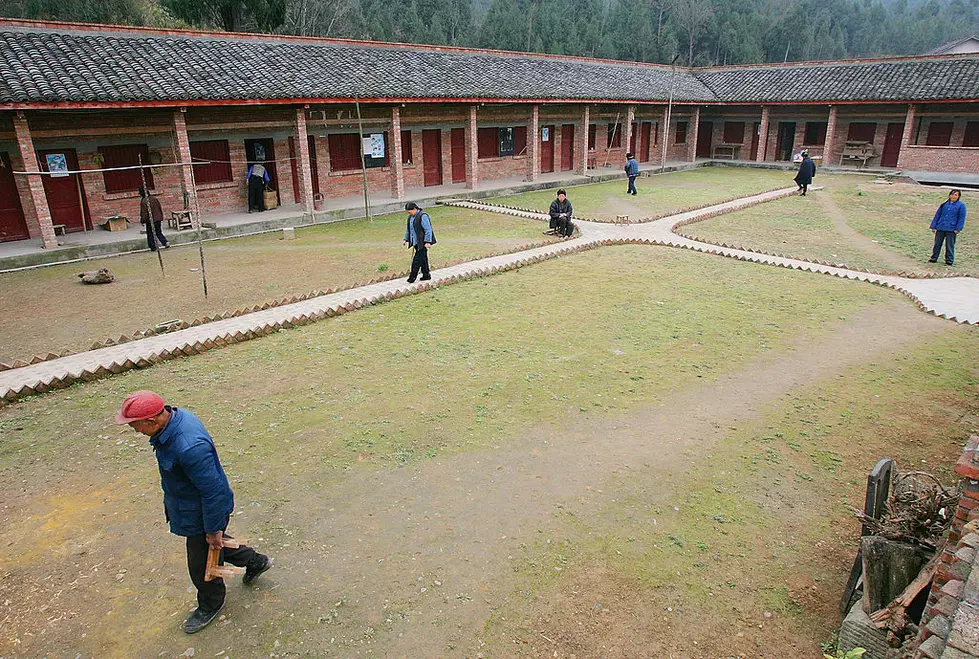 Lepers At A Village Leprosarium In China