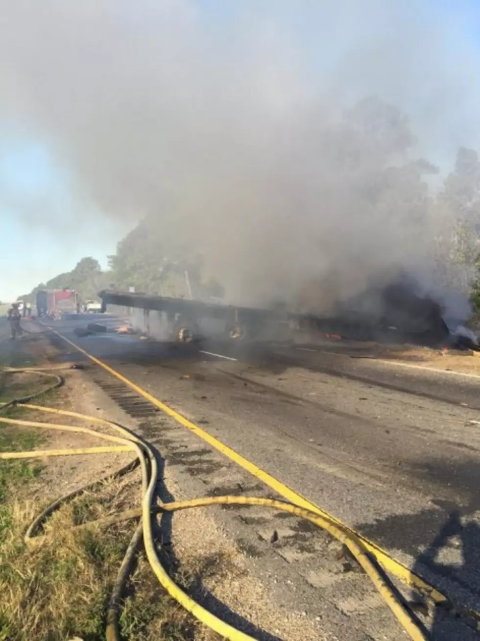 18 Wheeler Fire On I-10 Westbound Near Scott Exit