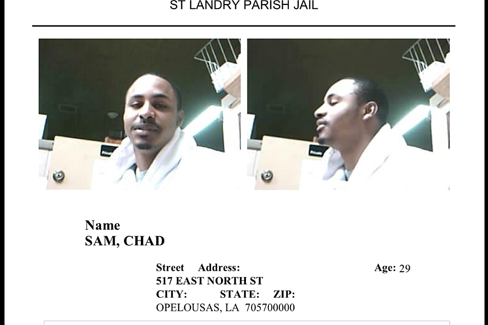 ** UPDATE ** Chad Sam Is Wanted In St. Landry Parish On Numerous Charges