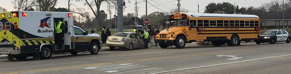 School Bus Crash At Eraste Landry And Foreman