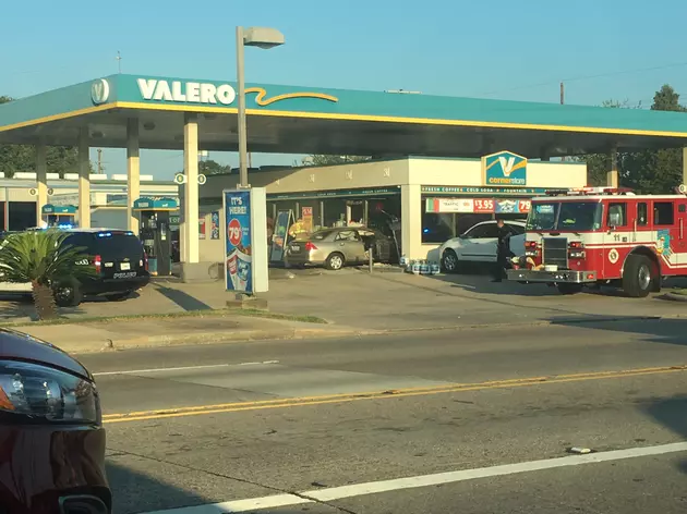 No Major Injuries In Car Vs. Gas Station in Lafayette