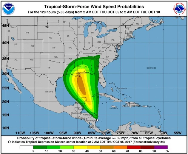 Tropical Storm Nate Forms In The Gulf, Forecast To Head North