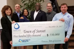 LDH Awards $550K to Sunset For Drinking Water Improvements