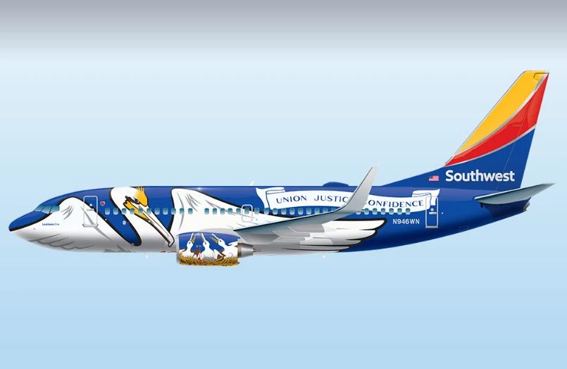 Southwest Unveils Louisiana One Special Paint Job