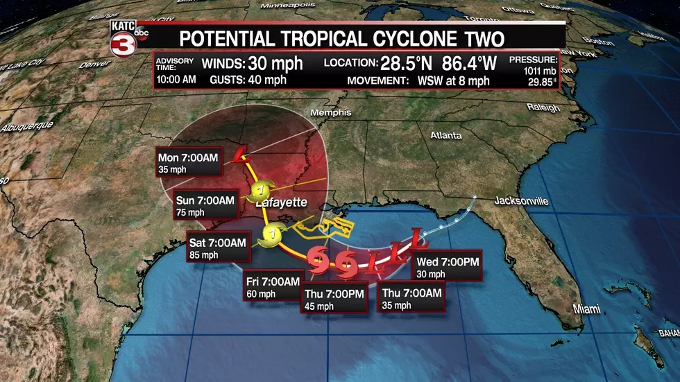 KATC Forecast: Storm To Make Landfall As Hurricane