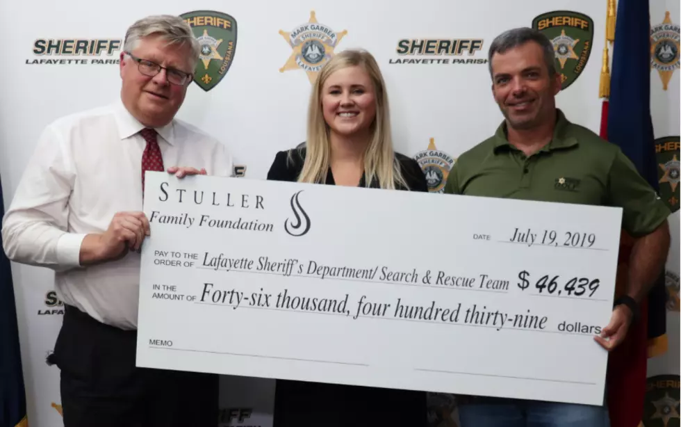 Stuller Family Foundation Contributes To Lafayette Sheriff’s Search & Rescue Team