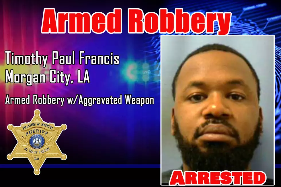 Morgan City Man Arrested For Armed Robbery