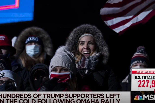 Trump Supporters Delayed in the Cold after Rally