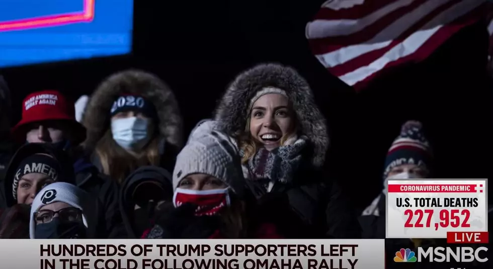 Trump Supporters Delayed in the Cold after Rally