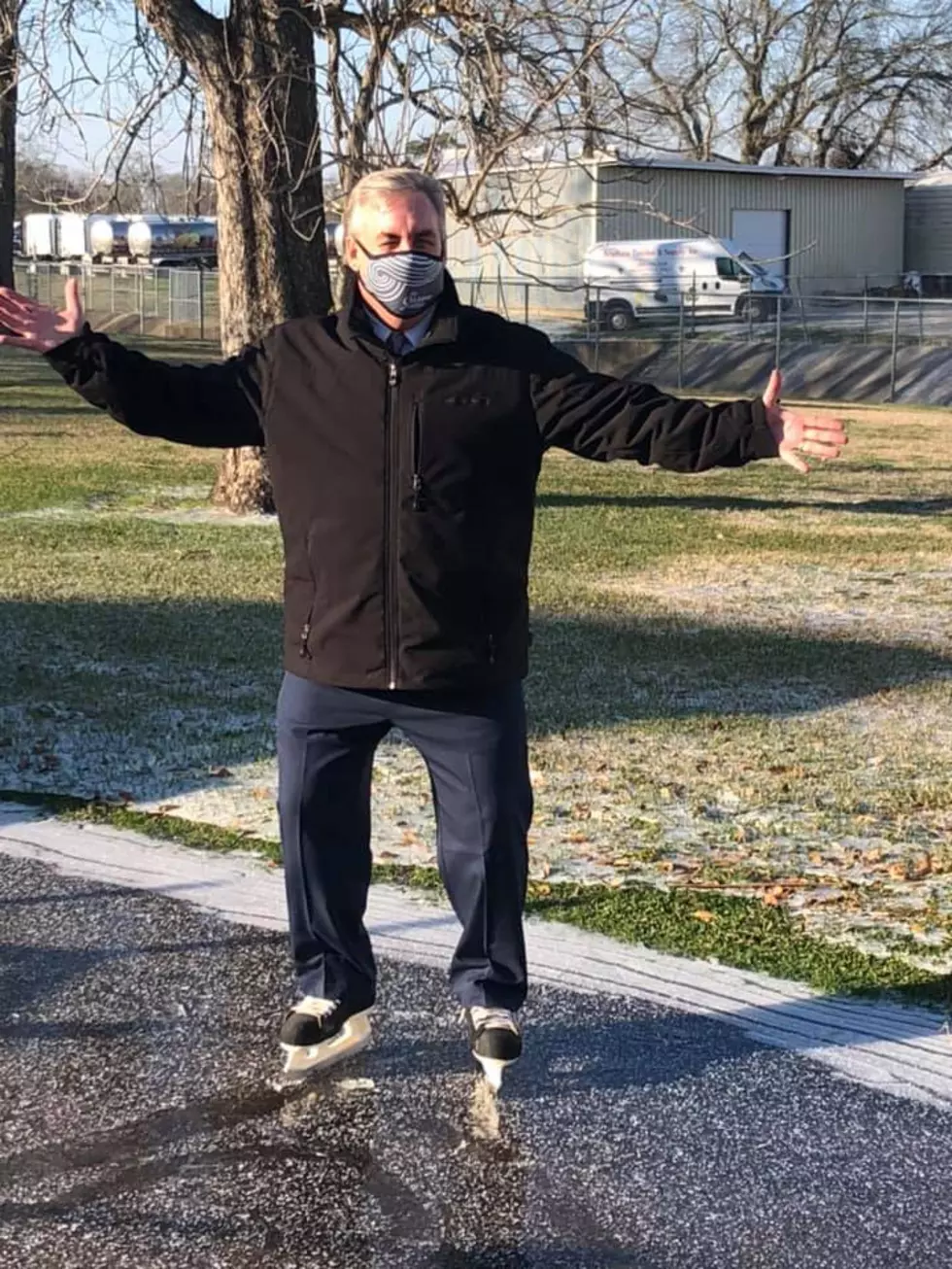 Skaters In Lafayette, Lake Charles Take Advantage Of Icy Roads