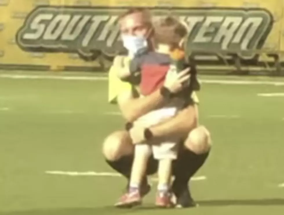 WATCH: Little Boy Greets Referee Dad On Soccer Pitch