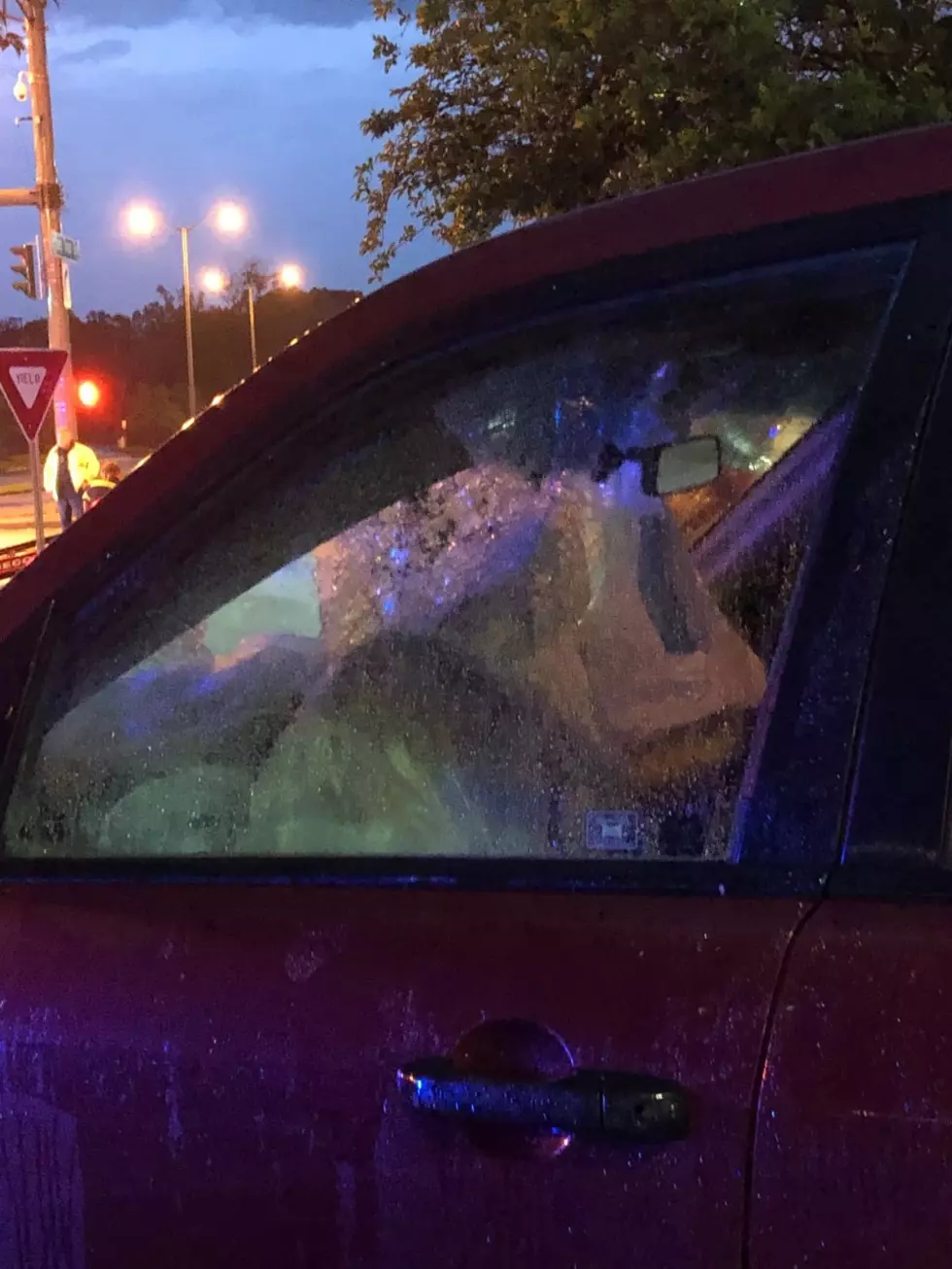 Airbag from crash on Ambassador at Settlers Trace