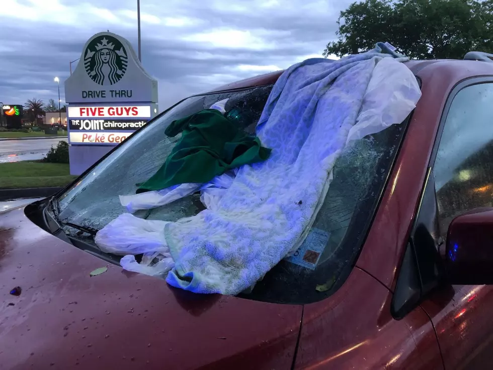 Car airbag up close