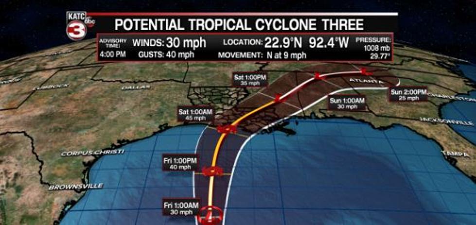 Who Will Potential Tropical Cyclone 3 Impact Along Louisiana Coast?