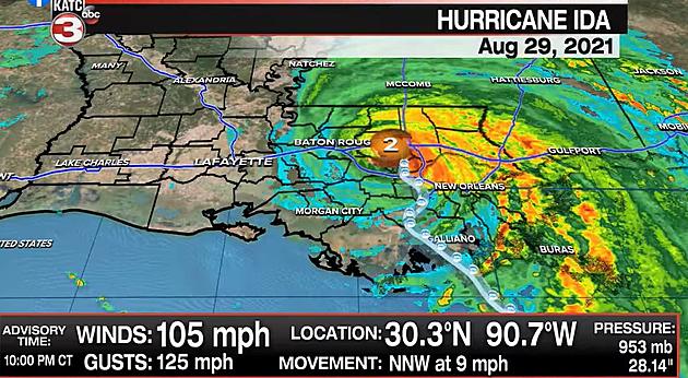 Hurricane Ida Moving at Snail&#8217;s Pace Through Southeast Louisiana as Cat 2