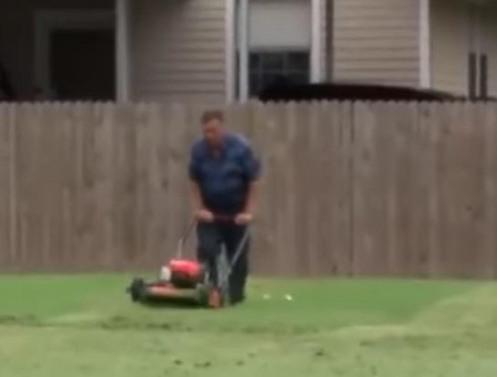 VIDEO: Jeanerette Store Owners Cut Grass in Ida’s Winds