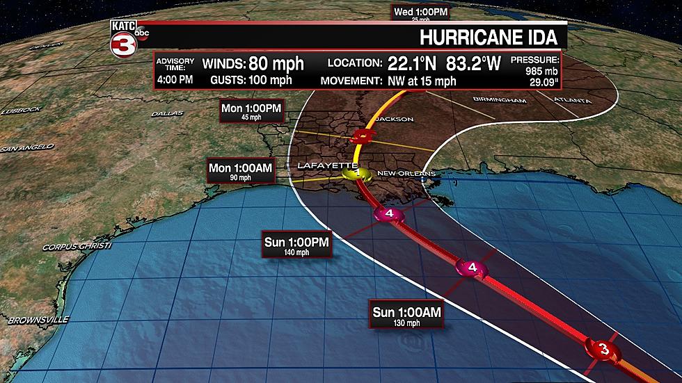 Category 4 Ida nearing the Louisiana Coast