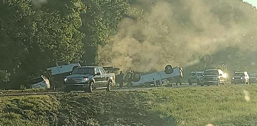 Multiple Vehicle Crash on I-10 West, Two Miles West of Duson