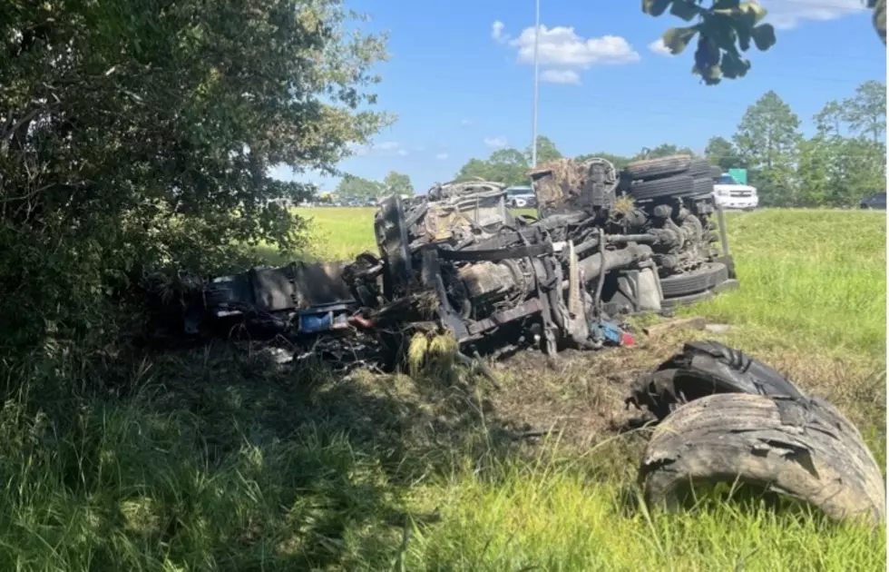 Man Burned in Crash on I-10 Westbound in Scott